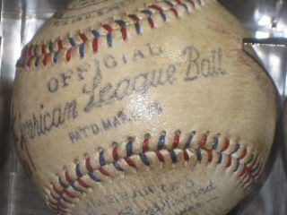 BABE RUTH Signed Baseball American League Reach Ball (RP) READ LISTING 5