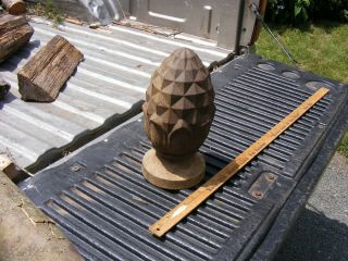 Fairly Large Pineapple Post Cap About 10 ",  Tall,  Cast Iron,  No Cracks