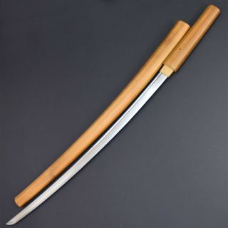 Antique NIHONTO JAPANESE LONG SWORD KATANA TOMOSHIGE 友重 signed w/SHIRASAYA NR 6