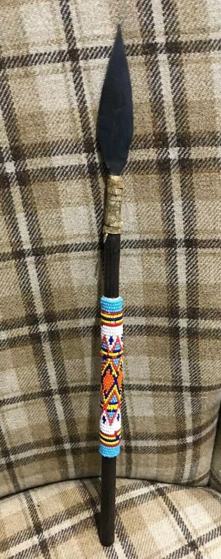 Vintage/antique African Miniature Hunting Spear Tribal Art/souvenir