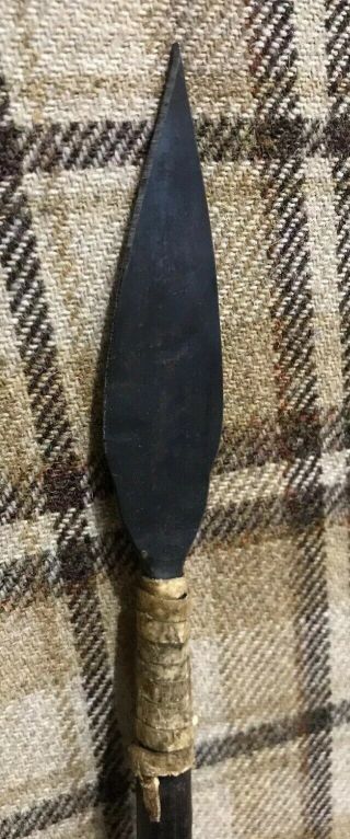 Vintage/Antique African Miniature Hunting Spear Tribal Art/Souvenir 2