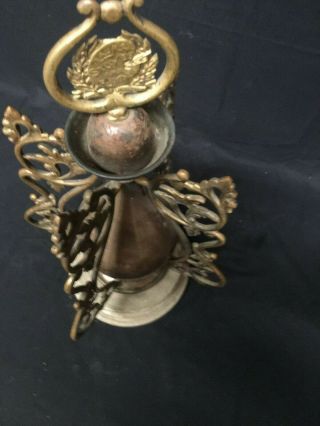 Antique Copper and Brass Wood Burning Stove Ornate Finial 4