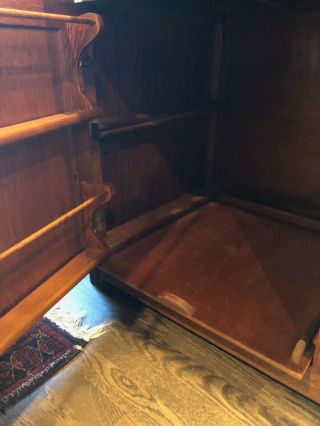 Antique Hoosier Oak Kitchen Cabinet 7