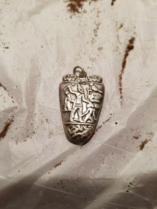 Rare Antique Ancient Egyptian Silver Hanger king Narmer war1stDynasty3200 - 3000BC 10