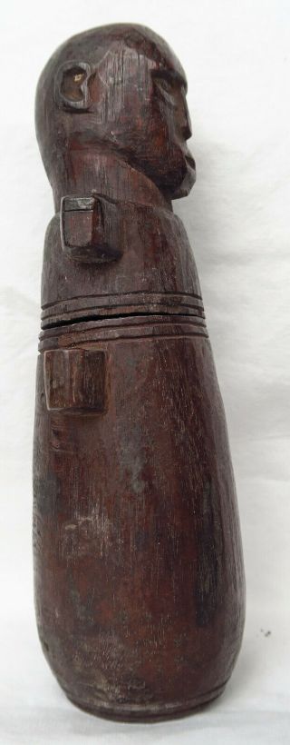 WOODEN TIMOR TRIBAL BETELNUT CONTAINER ARTIFACT late 20th C. 3