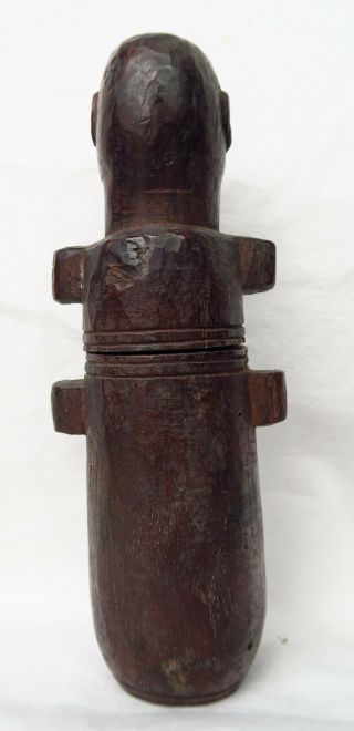 WOODEN TIMOR TRIBAL BETELNUT CONTAINER ARTIFACT late 20th C. 4
