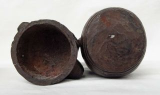 WOODEN TIMOR TRIBAL BETELNUT CONTAINER ARTIFACT late 20th C. 8