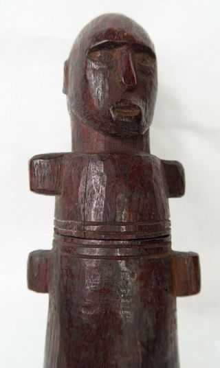 WOODEN TIMOR TRIBAL BETELNUT CONTAINER ARTIFACT late 20th C. 9