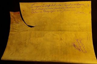 KING LOUIS XV AUTOGRAPH - PENSION CERTIFICATE in the ORDER of SAINT LOUIS - 1756 12