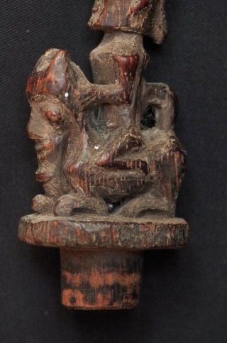 Old Carved Stopper of Medicine Container - Batak,  Toba,  Sumatra - Indonesia 7