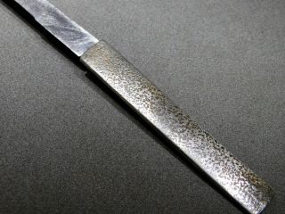 SIGNED KOGATANA w Silver Catfish KOZUKA 19thC Japanese Antique Edo 10