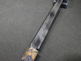 SIGNED KOGATANA w Silver Catfish KOZUKA 19thC Japanese Antique Edo 4