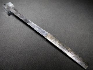 SIGNED KOGATANA w Silver Catfish KOZUKA 19thC Japanese Antique Edo 8