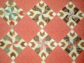 ANTIQUE VINTAGE LATE 1800S PRIMITIVE CROSS & CROWN FOLK - ART PATCHWORK QUILT WOW 3