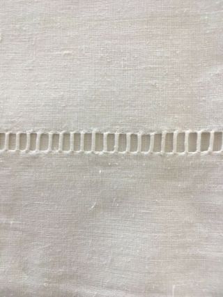 2 antique French king size linen top sheet trousseau Embroidered 94 X 112 2
