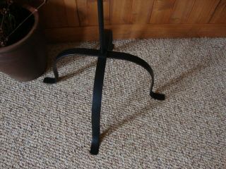 Wrought Iron country Floor lamp w/Flame Tip / 4