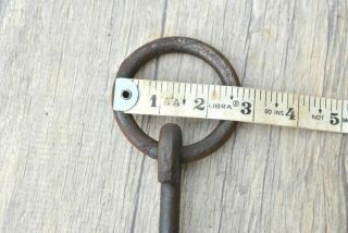 10pc Vtg horse iron tie hitching post ring handforged stable harness farm decor 5