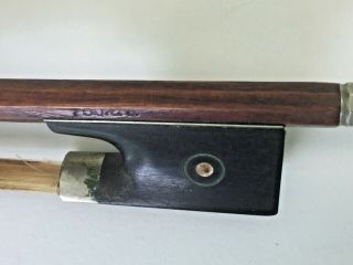 Old Antique Violin Bow Stamped Marked Tourte Germany 29 1/4 Inch Fiddle Branded