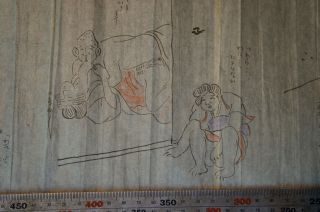 Antique Japanese Shunga comic erotic art scroll 1800s Japan craft 5
