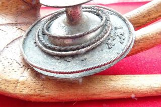 Viking Silver&bronze Solar Decorative Fibula with Wire Rings 5