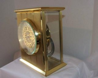 Chelsea Desk Shelf Clock Brass - Key Wind - Visible Escapement - Time Strike -