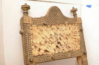 Antique Ashanti Chair Throne Ghana African Wood Asante Prestige stool cheif king 2