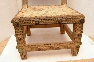 Antique Ashanti Chair Throne Ghana African Wood Asante Prestige stool cheif king 5