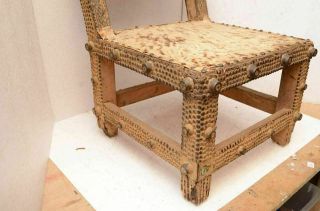 Antique Ashanti Chair Throne Ghana African Wood Asante Prestige stool cheif king 6