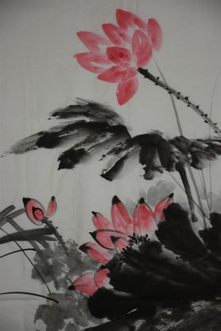 ELEGANT LARGE CHINESE PAINTING SIGNED MASTER ZHANG DAQIAN F1592 2