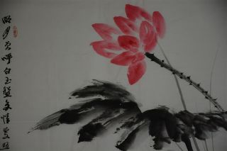 ELEGANT LARGE CHINESE PAINTING SIGNED MASTER ZHANG DAQIAN F1592 4