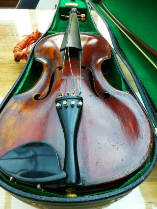 Antique Viola Old English 19th Century Unusual Early