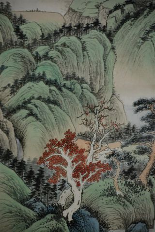 DELICATE LARGE CHINESE PAINTING SIGNED MASTER WU HUFAN R9177 4
