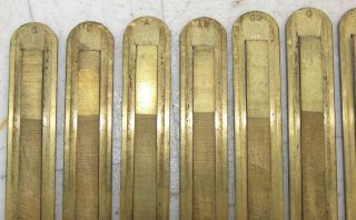 13 Sub Bass Large Brass Reeds Beckwith Pump Organ Antique Part Repair 2