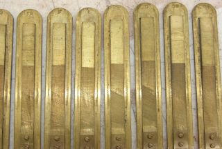 13 Sub Bass Large Brass Reeds Beckwith Pump Organ Antique Part Repair 3