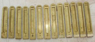 13 Sub Bass Large Brass Reeds Beckwith Pump Organ Antique Part Repair 4