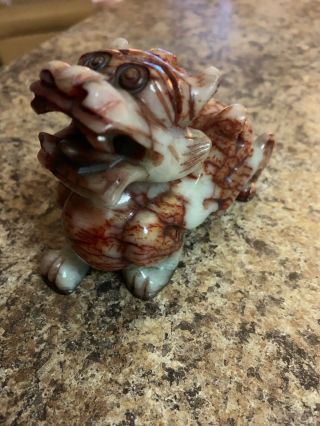 Chinese Jade Dragon Figure Hand Carved 3