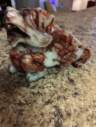 Chinese Jade Dragon Figure Hand Carved 4