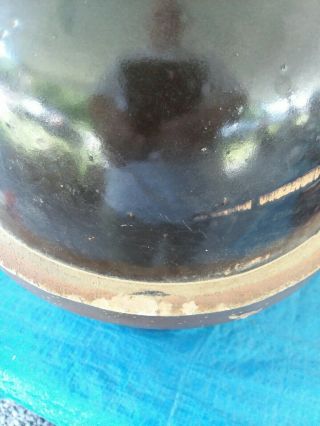 Stoneware jug crock bottle pottery Wheeling Virginia Catsup katsup Rare 8