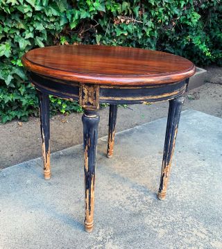 Antique 19th Century Louis Xvi Style Round Coffee Table