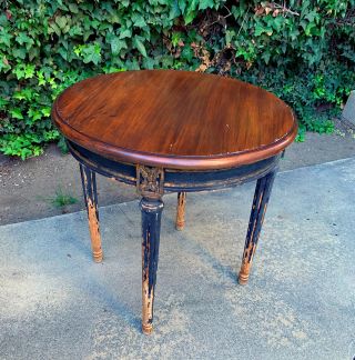 Antique 19th Century Louis XVI Style Round Coffee Table 4