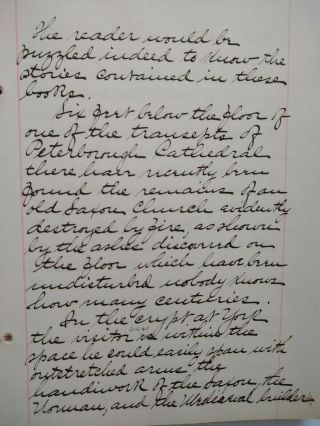 1894 HANDWRITTEN TRAVEL DIARY - Voyage - England Pilgrimage - Cathedrals - Churches - RARE 4