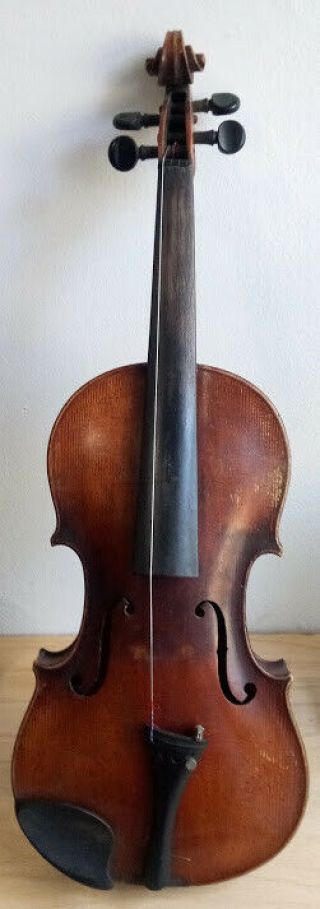 Fine Antique 4/4 Violin Labeled Joh Bapt Schweitzer 1813 1 Piece Back W/stakes