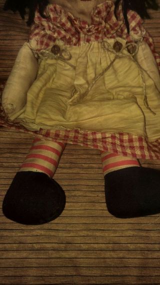 Primitive Decor Doll Handcrafted Folk Art raggedy Ann 5