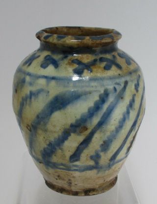 Antique Pottery Oil Jar,  Safavid Or Manluk Dynasty,  1
