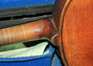 Old antique full size violin with case all needs repairing 7
