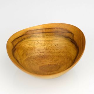 Vintage Biomorphic Scandinavian Teak Wood Nut / Snack Bowl Mid Century Modern 4