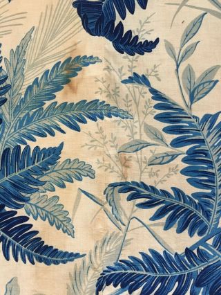 Rare 19th C.  French Printed Toile Like Leaf Print (2795) 8