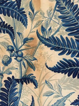 Rare 19th C.  French Printed Toile Like Leaf Print (2795) 9