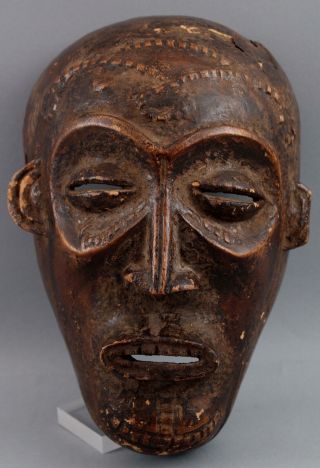 Antique Native Worn African Chokwe,  Mwana pwo,  Young Womans Fertility Dance Mask 2