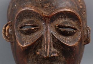 Antique Native Worn African Chokwe,  Mwana pwo,  Young Womans Fertility Dance Mask 3